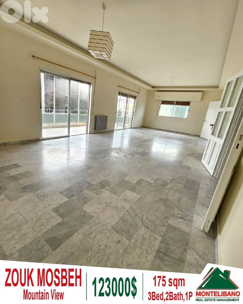 175sqm Apartment For Sale in Zouk Mosbeh (زوق مصبح) with Mountain View 0