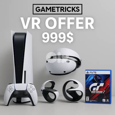 Playstation PS5 1TB + VR2 SET + GRAN TOURISMO 7 VR package