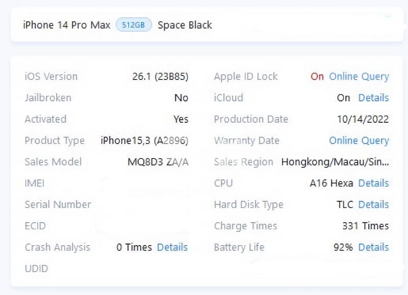 Iphone 14 Pro max 512Gb 5