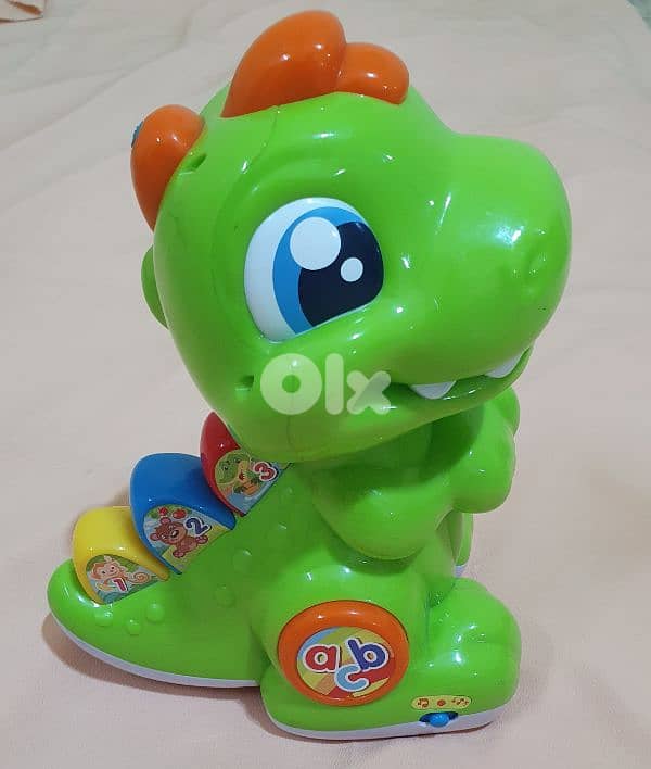 Baby Dino Dinosaur  Activity Centre Electric Game Teaches Letters 15$ 4
