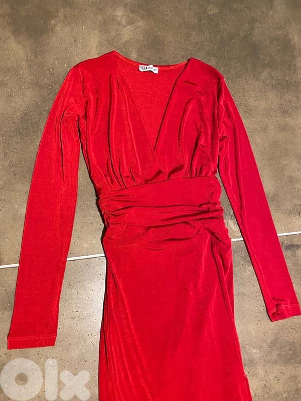 Dress red for evening, size medium. 2