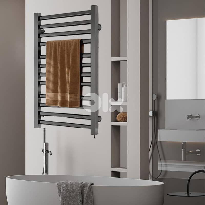 Wall-Mounted Heated Towel Rack – Spa Warmth at Home 3