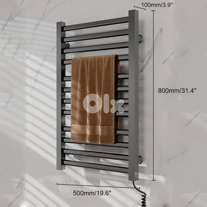 Wall-Mounted Heated Towel Rack – Spa Warmth at Home 5