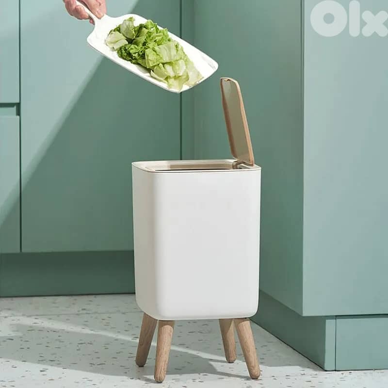 Nordic 10L Lidded Trash Can – Stylish Odor Control 3