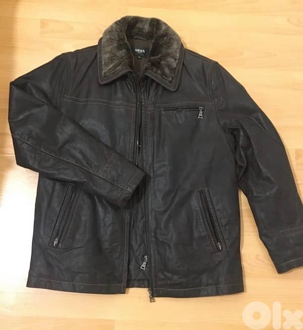 Jacket for men leather size 46. Arma germany 0