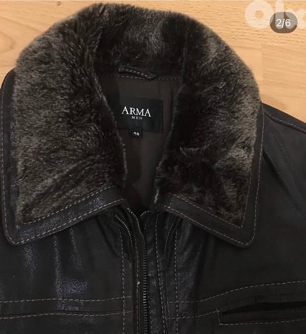 Jacket for men leather size 46. Arma germany 1