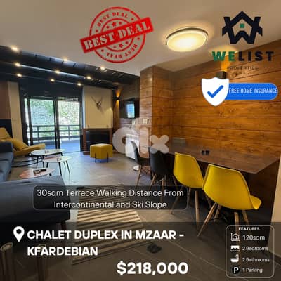 120sqm Chalet Duplex for sale in Mzaar - Kfardebian