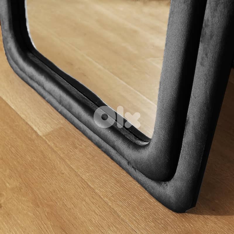 Black Velvet Full Body Mirror - 170 x 70 cm 5