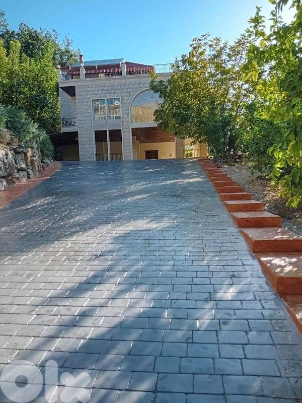 باطون ملون ومطبع stamped concrete 8