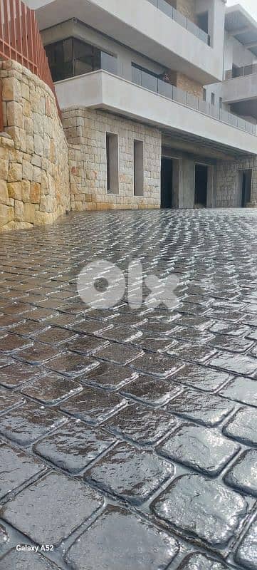 باطون ملون ومطبع 1