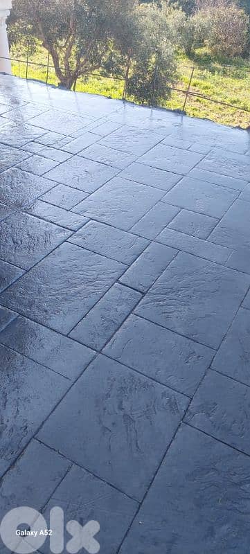 باطون ملون ومطبع 2