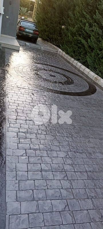 باطون ملون ومطبع 4