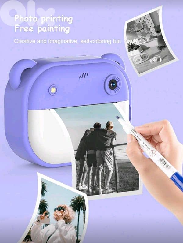 Mini Printing Camera with Printing paper, Charger & Strap 0