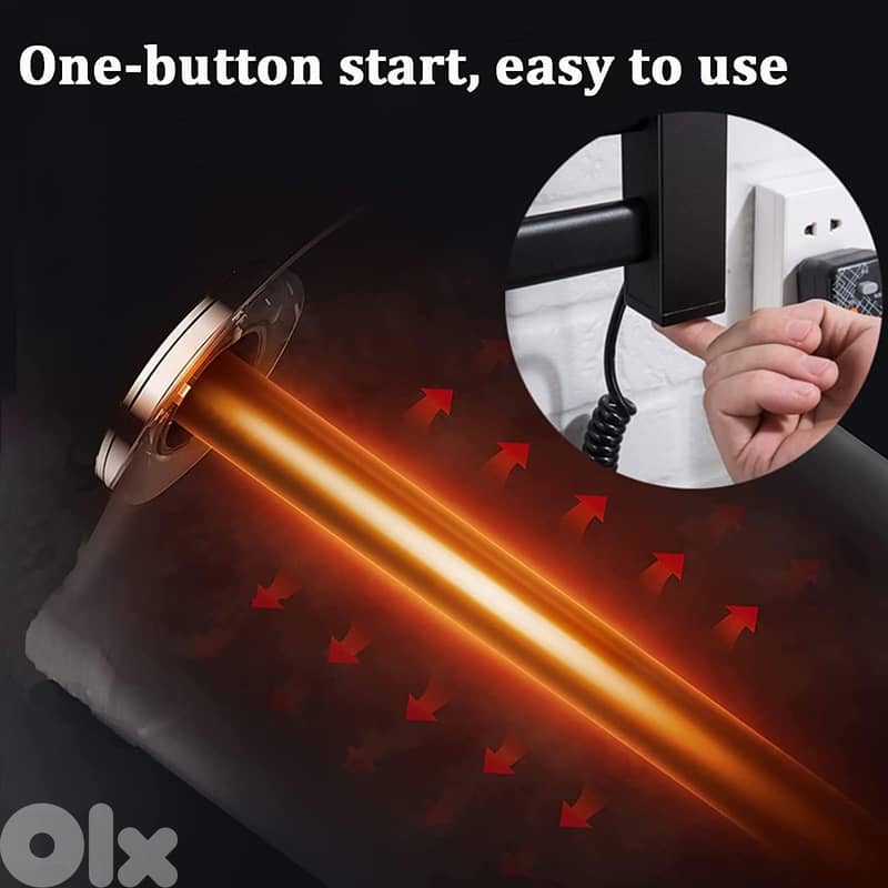 Fast-Heating Towel Warmer – Dries Towels & Saves Space 2