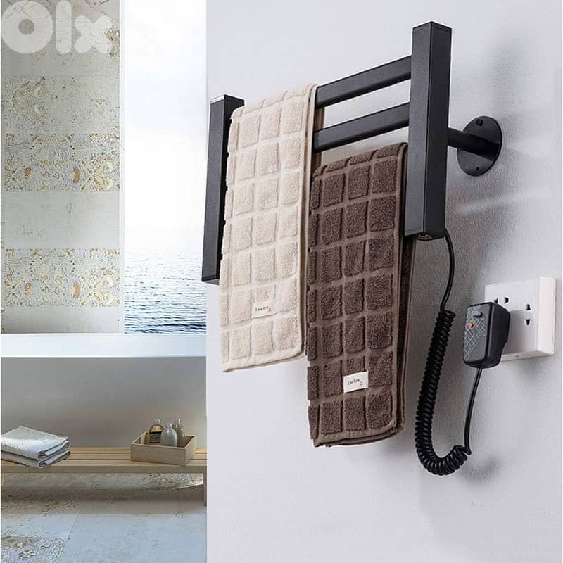 Fast-Heating Towel Warmer – Dries Towels & Saves Space 4