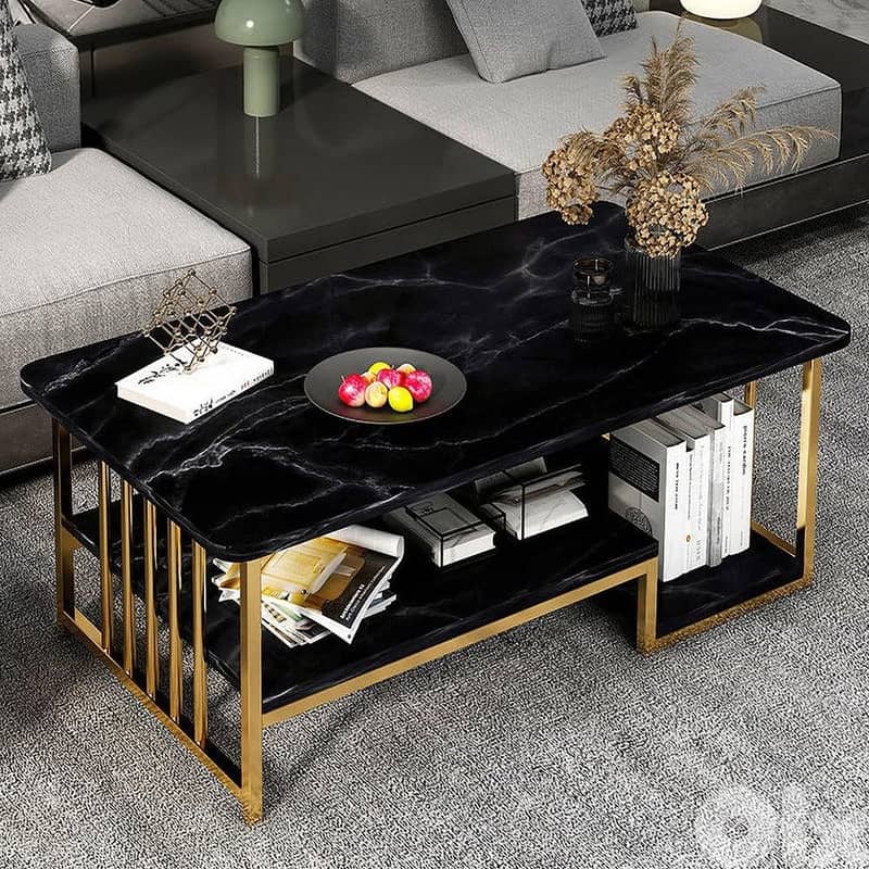 Spacious Marble Coffee Table – Maximize Living Room Space 5