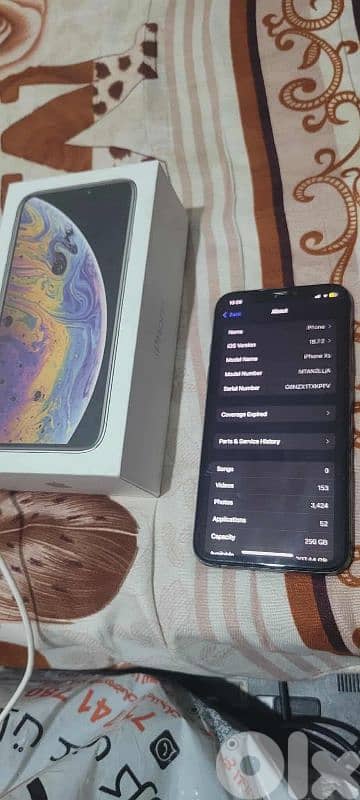 face id ايفون xs 256gb 2