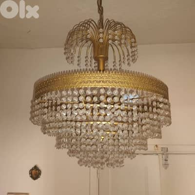 two chandeliers