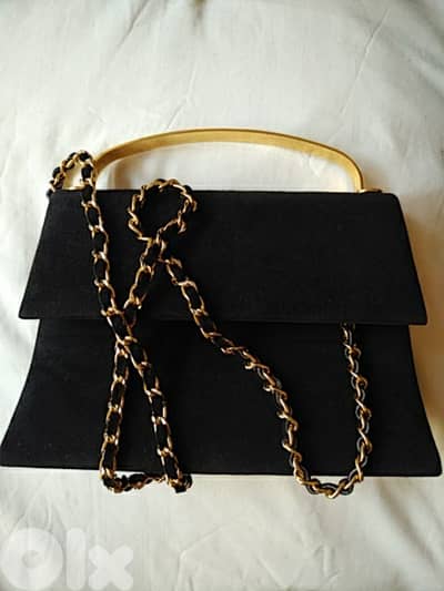 Old velvet handbag (handmade) - Not Negotiable