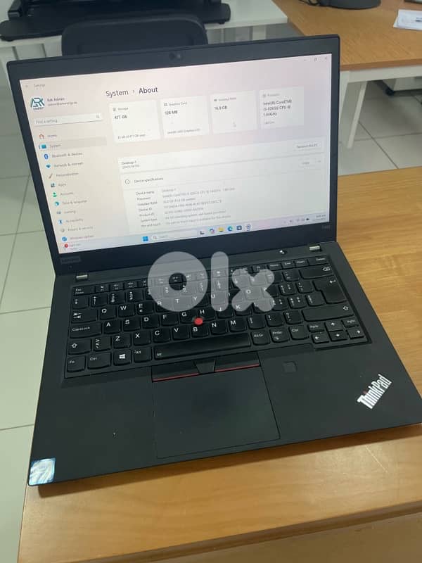 Lenovo ThinkPad i5-8th Gen 16GB RAM 512GB SSD 0