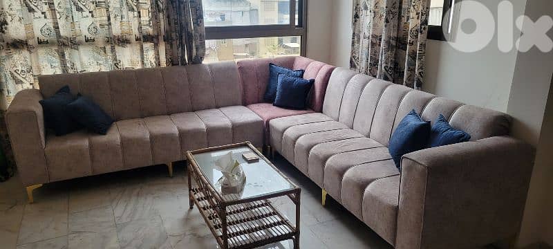 غرفه نوم وصالون زاويه وبراد وغاز وغساله 4