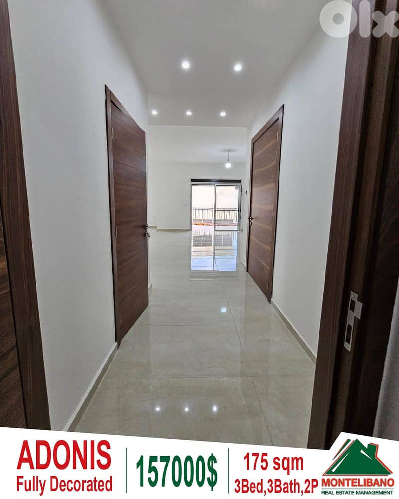 Fully Decorated 175 sqm Apartment For Sale in Adonis (أدونيس) 0