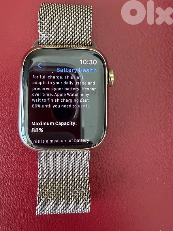 apple watch series 8 stainless steel GPS + cellular 0