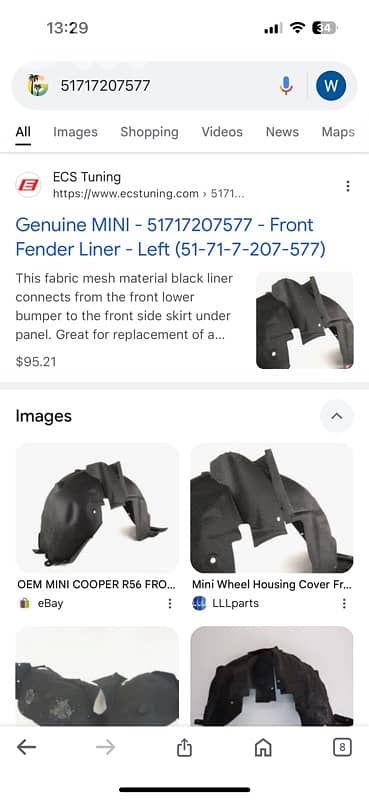 parts mini cooper original new 1