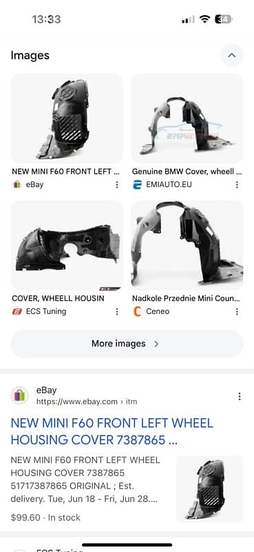 parts mini cooper original new 4