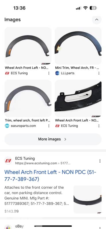 parts mini cooper original new 5