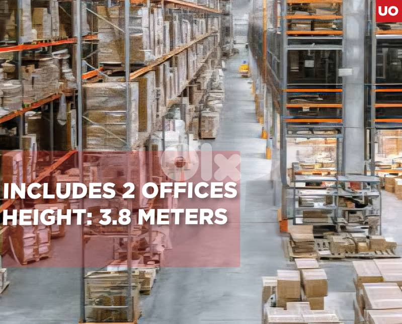 452 SQM warehouse available in Hazmieh ! REF#UO129979 ! 0