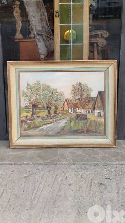 لوحة رسم زيتي اوروبية