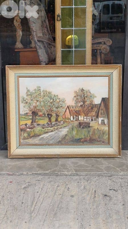 لوحة رسم زيتي اوروبية 2