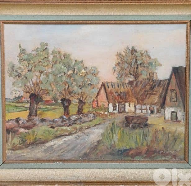 لوحة رسم زيتي اوروبية 4