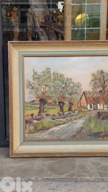 لوحة رسم زيتي اوروبية 6