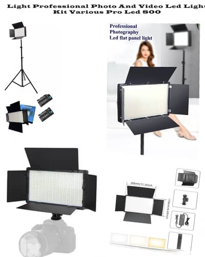 ro Led 800 Professional Photo and video Led Light Kit With Stand