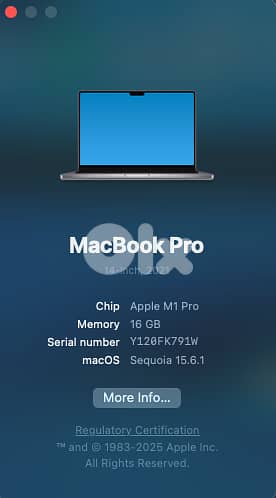 Macbook pro M1 14' silver gray with  arabic keyboard