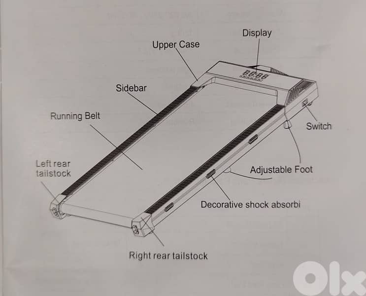 Treadmill new foldable heavy duty 2