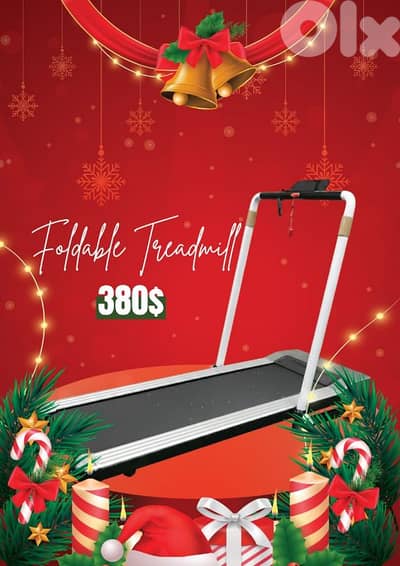 Foldable treadmill مكنة مشي