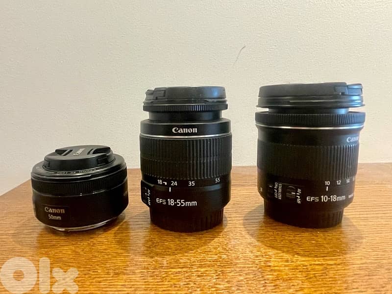 Canon EOS 200D + 3 Lenses + Tripod – VERY good Condition 1