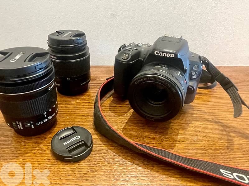 Canon EOS 200D + 3 Lenses + Tripod – VERY good Condition 2