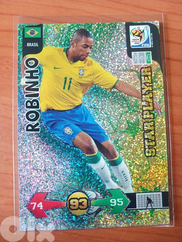 Panini Adrenalyn 2010 Brazil Ronaldinho Robinho 1