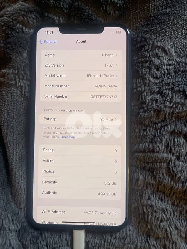iphone 11 pro max 512 gb ktr ndif mano mafjouk 1