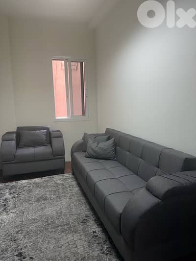 صوفا و كنابية رمادي  جداد