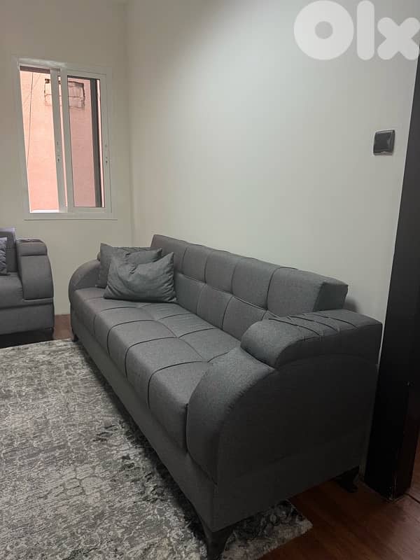 صوفا و كنابية رمادي  جداد 1