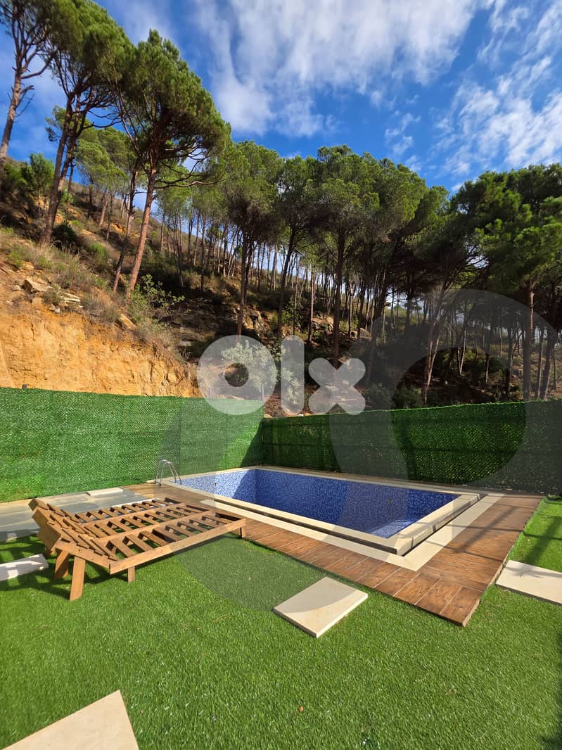 bungalows -swimming pool | Mountain View Kfarmatta - Aley REF#HD130021 5