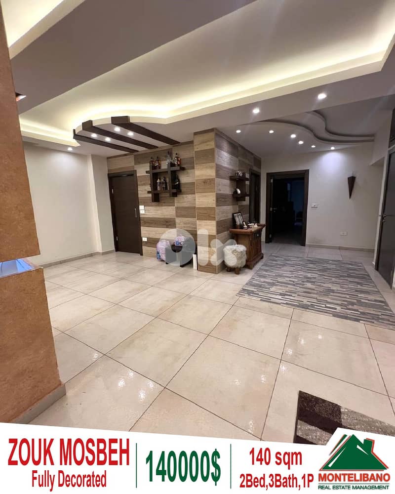Fully Decorated 140 sqm Apartment For Sale in Zouk Mosbeh (زوق مصبح) 0