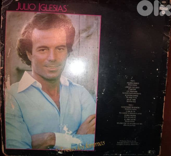 Julio iglesias 33 rpm 2 french album 2