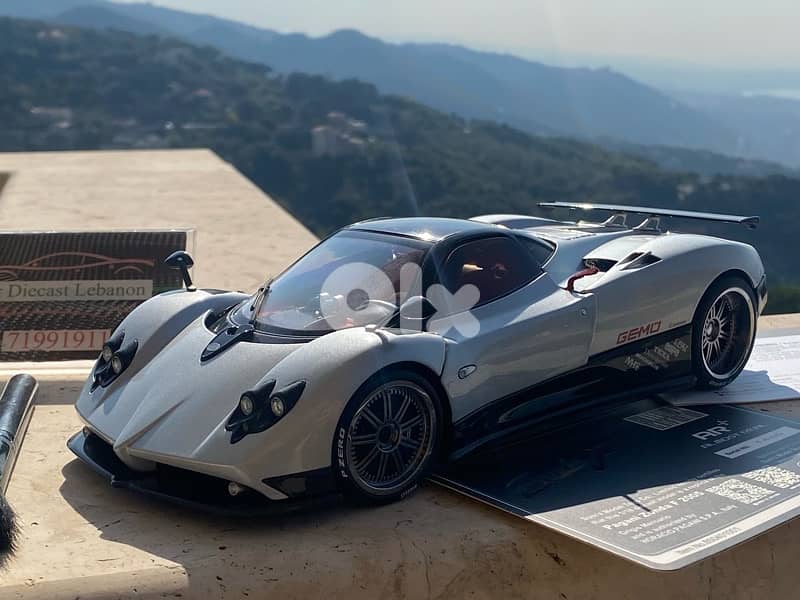 pagani zonda diecast model car scale 1/18 almost real 8