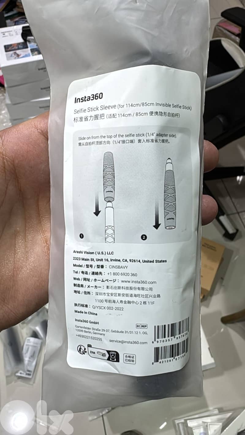 Insta360 selfie stick 114cm, 85 cm 1